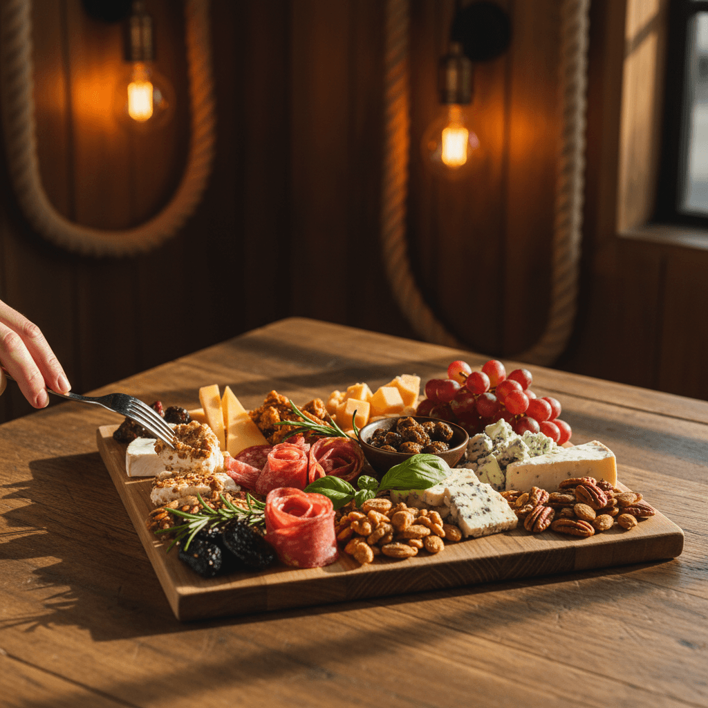 Assorted appetizers on a catering table
